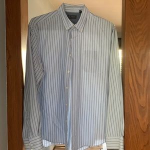 Arrow Buttondown Mens dress shirt size L blue